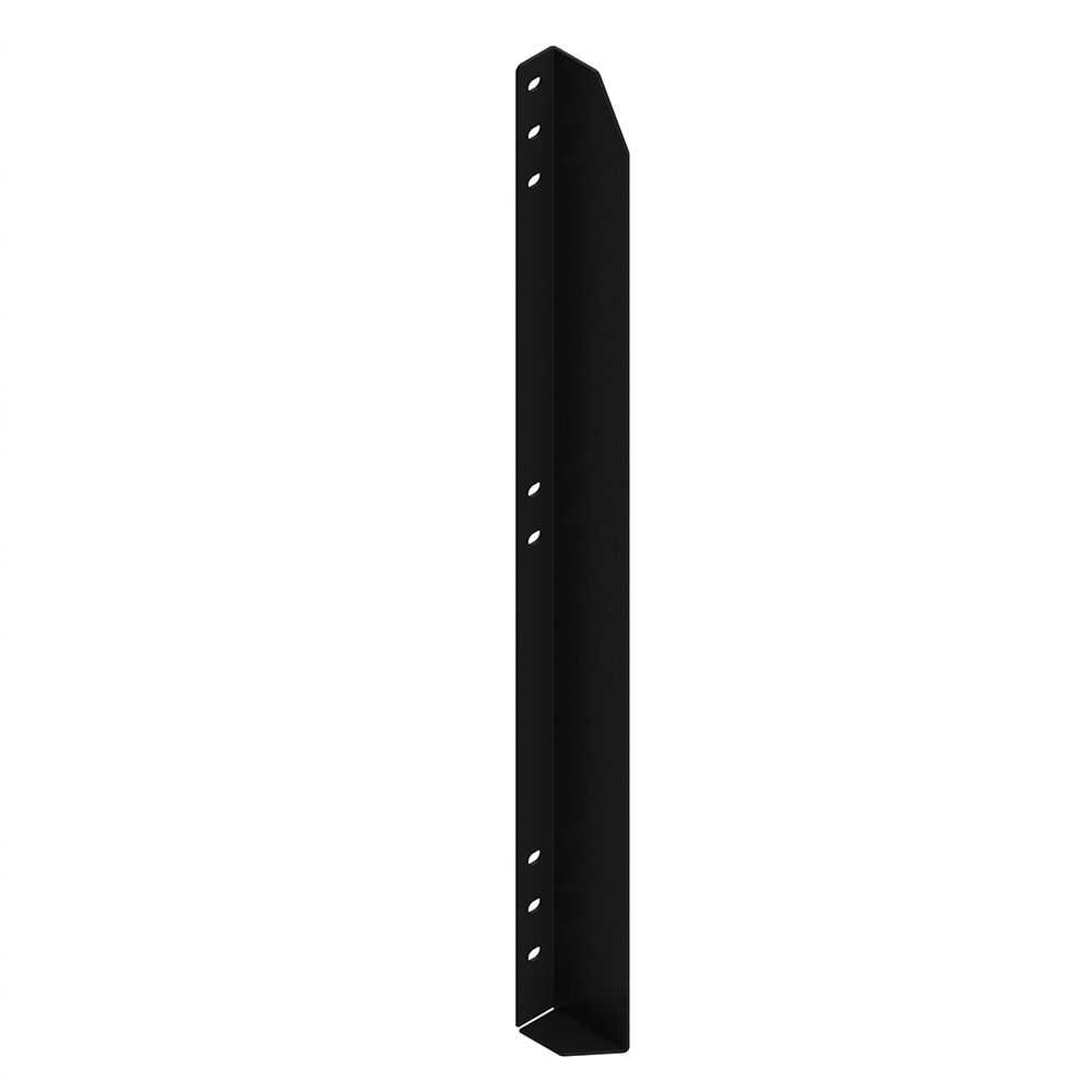 Rhiwa Quality plankhouder - links - 25 mm binnenmaat - zwart poedercoating