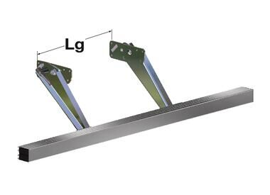 Pommier bumper BA - elevating - short support arms - aluminum beam - R58-02