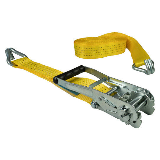 Rhiwa Quality sjorband 50 mm - met ratelsluiting en dubbele punthaak - 10000 mm