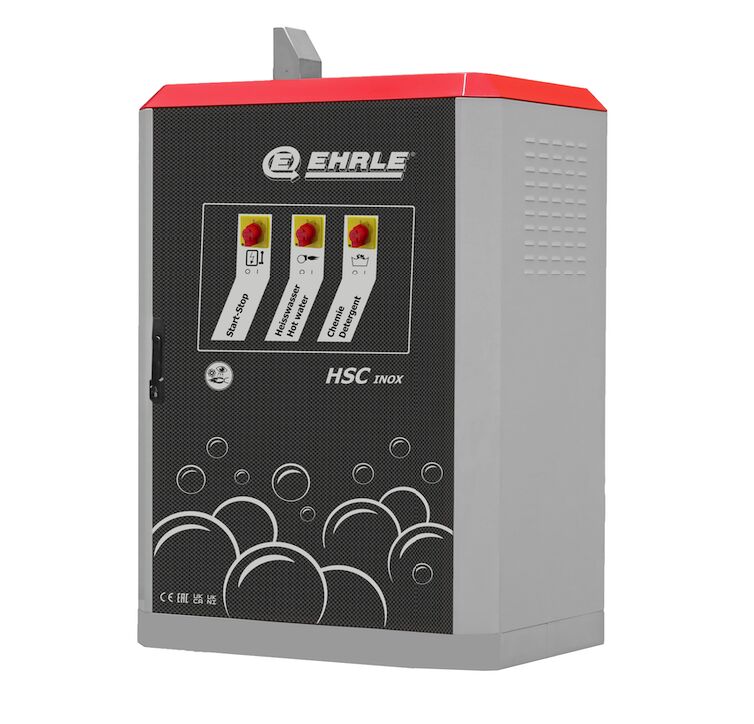Ehrle stationaire hogedrukreiniger HSC1240 - oliegestookt - RVS - warmwater - 160 bar