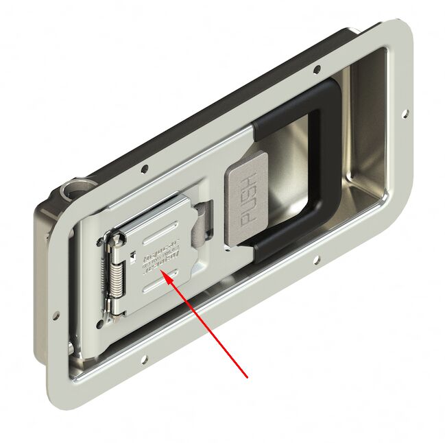 Pommier afdekklep - voor Mini-push Ø 16 mm sluiting