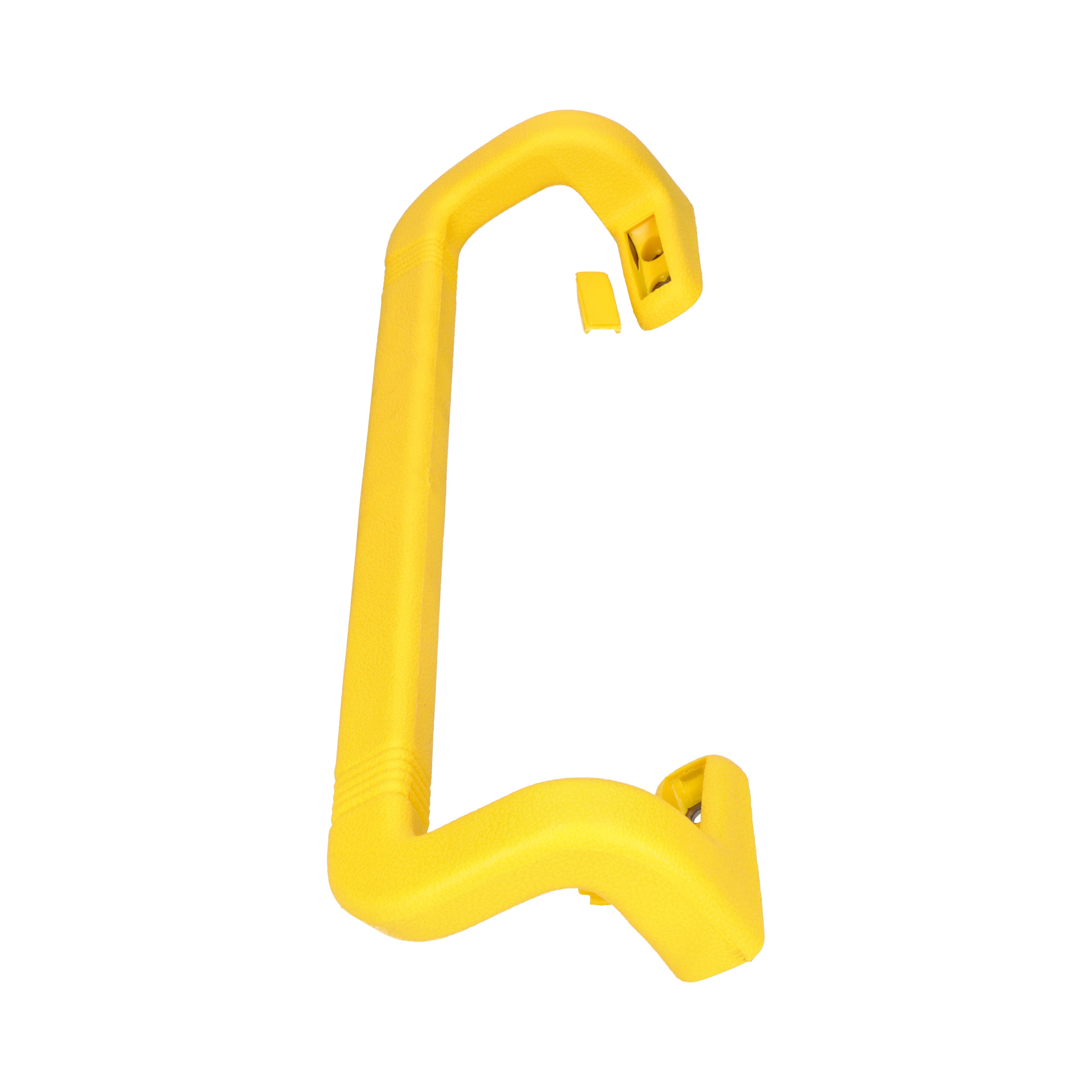 Rhiwa Quality poignée en saillie - longueur 470 mm - aluminium avec plastique jaune