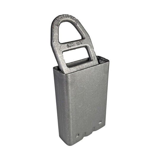 Rhiwa Quality floor anchor 6,5 tonnes - rectangle - recessed - plain steel