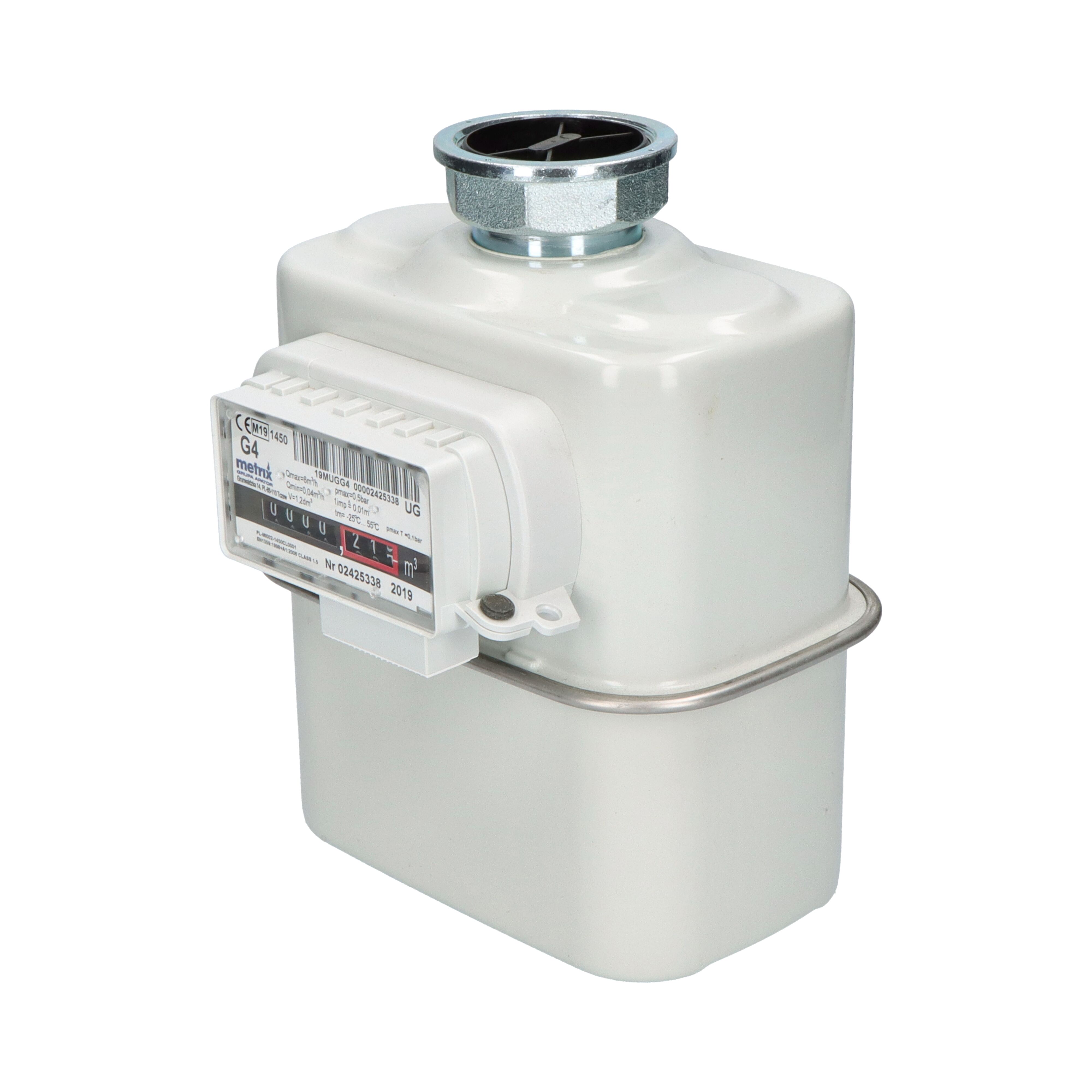 Apator compteur de gaz à membrane UG G4 1,2l monotube