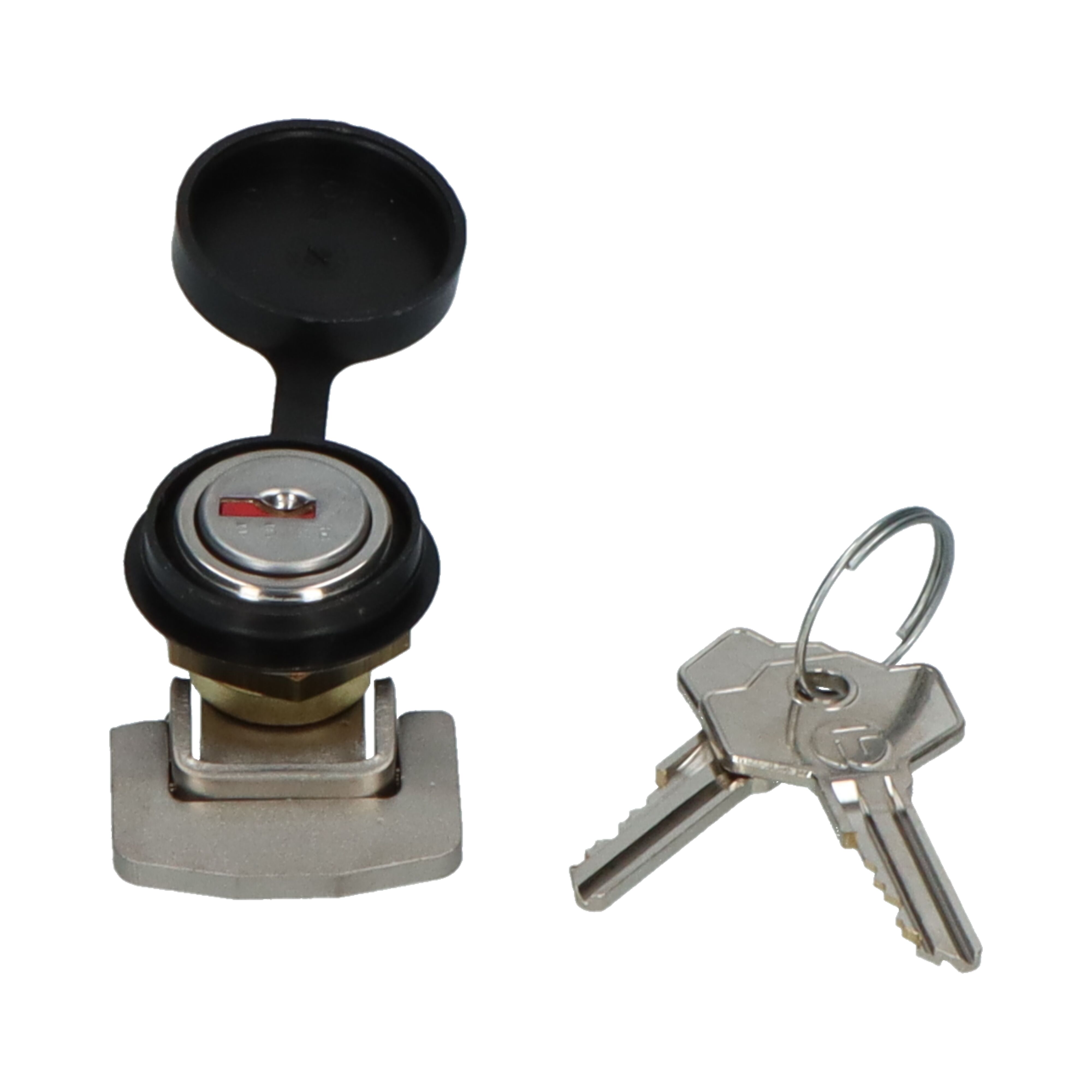 Pommier serrure à cylindre - pour poignée Push Ø 22 mm - n° de clé 3195
