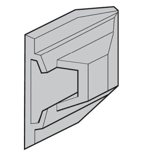 Pommier raccord d'extrémité 40 mm - pour cadre de garde - aluminium