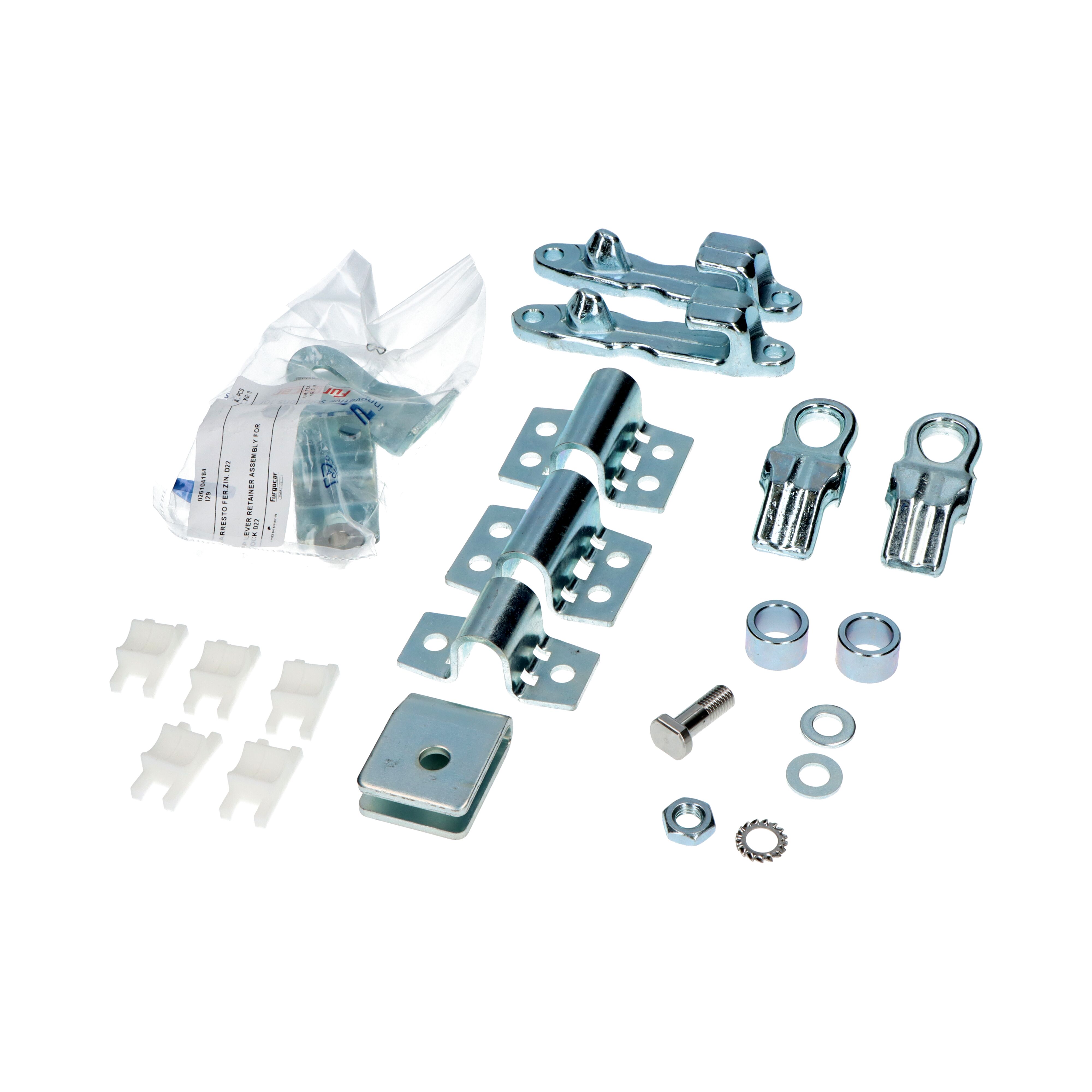 Pommier external locking mechanism set Ø 16 mm - zinc-plated