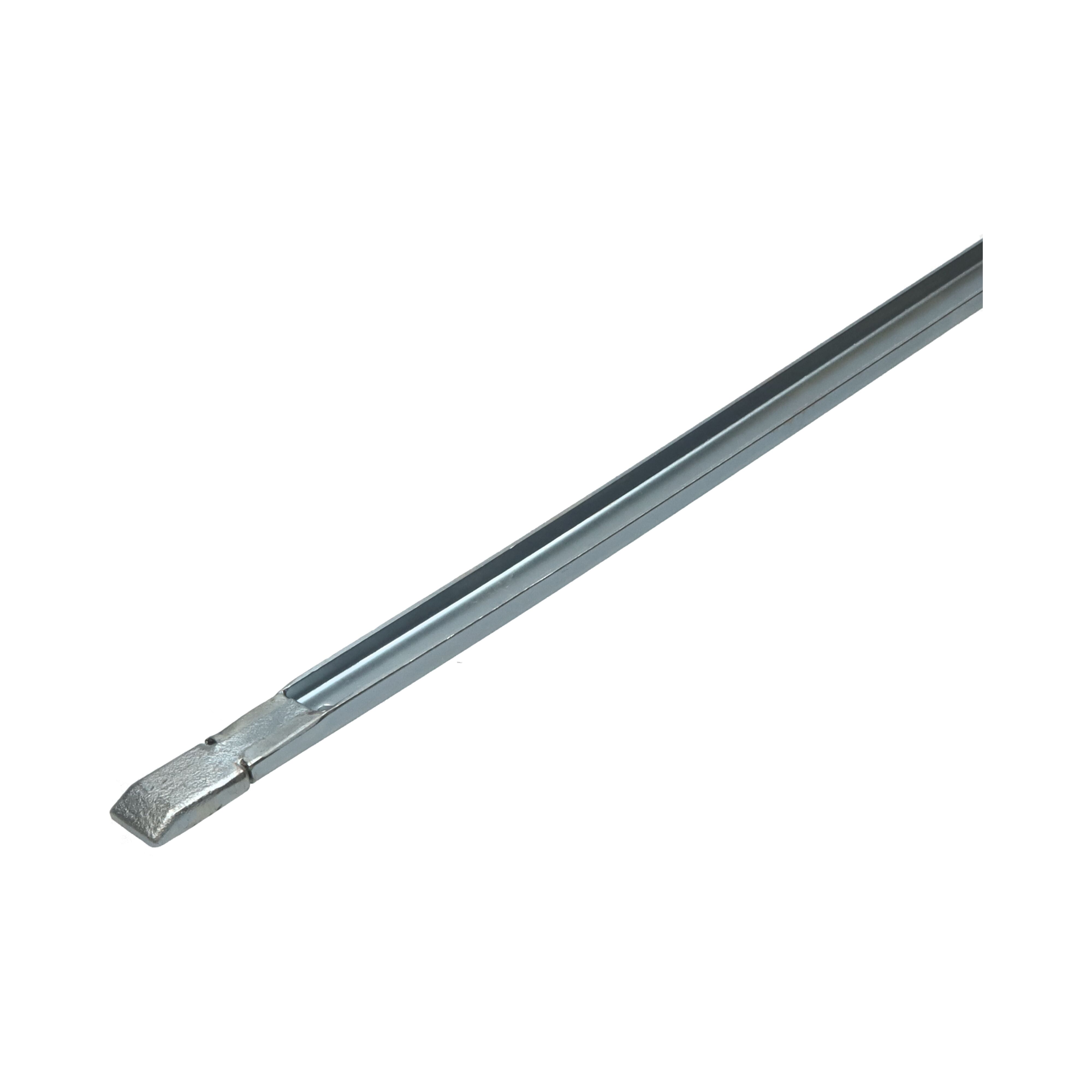 Pommier barre - 1200 mm de long - pour serrure à crémone - galvanisée