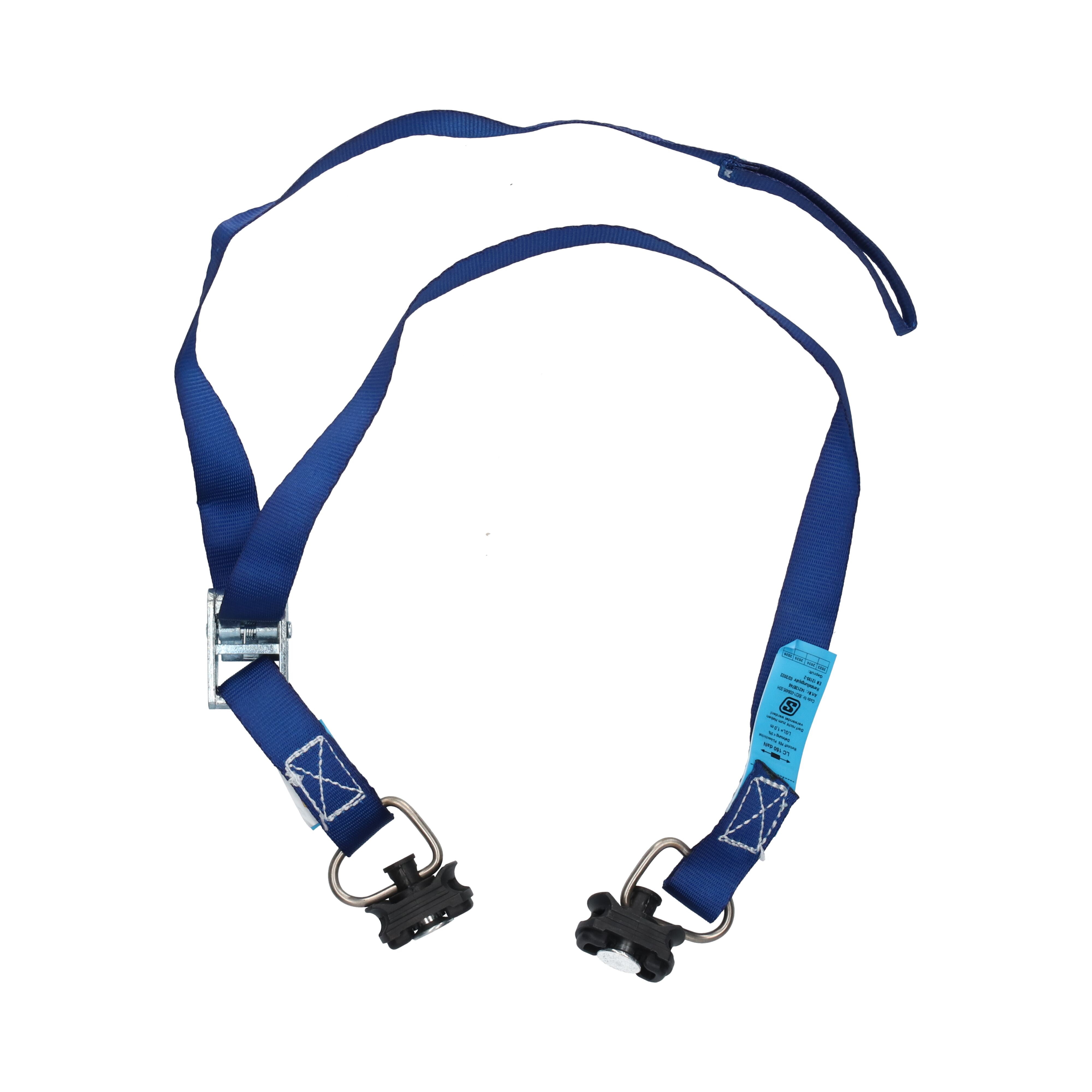 Rhiwa Quality sjorband 25 mm - met klemsluiting en enkele airline fitting - 1100 mm