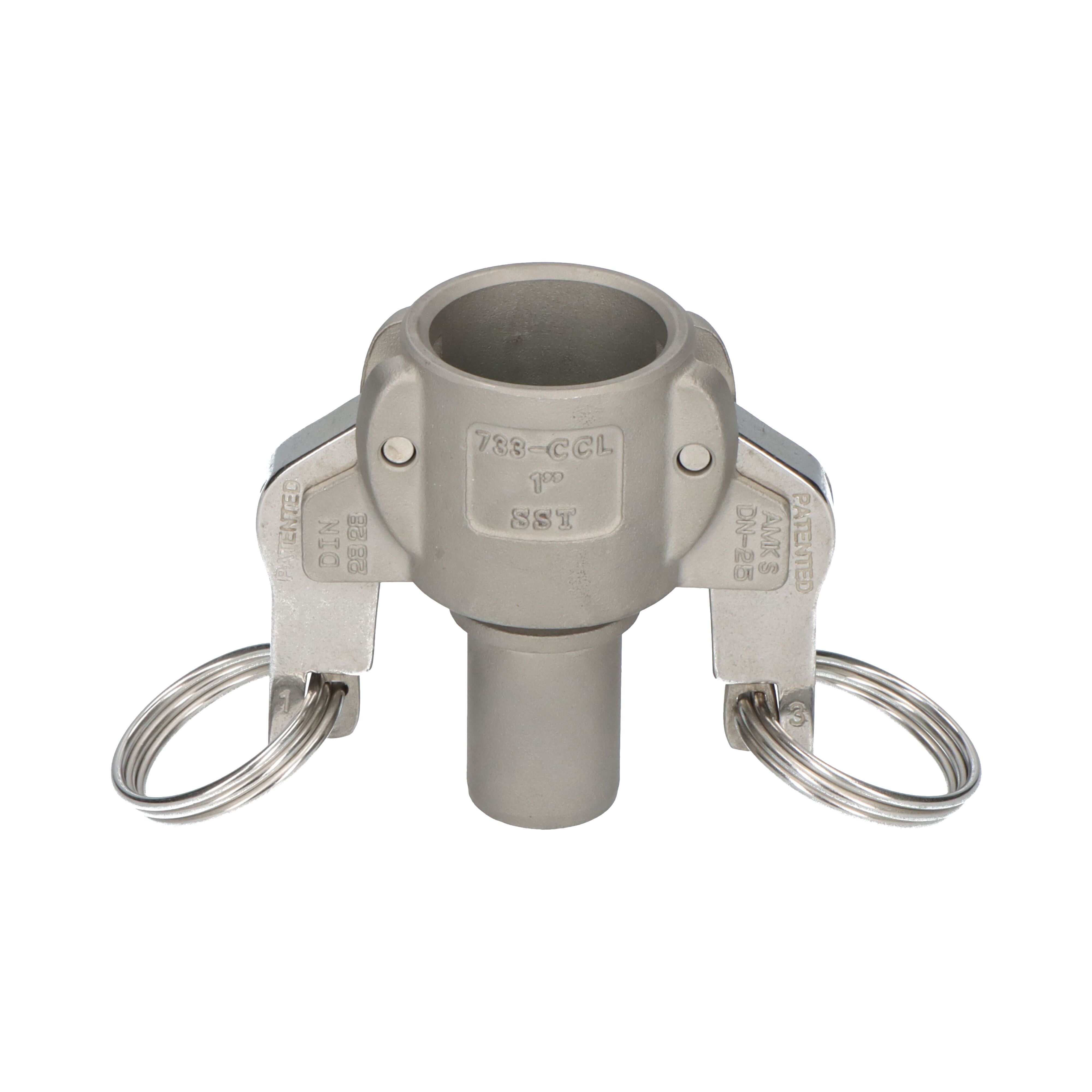 OPW koppeling Autolok coupler C 1,1/4" gladde slangtule met borgrand