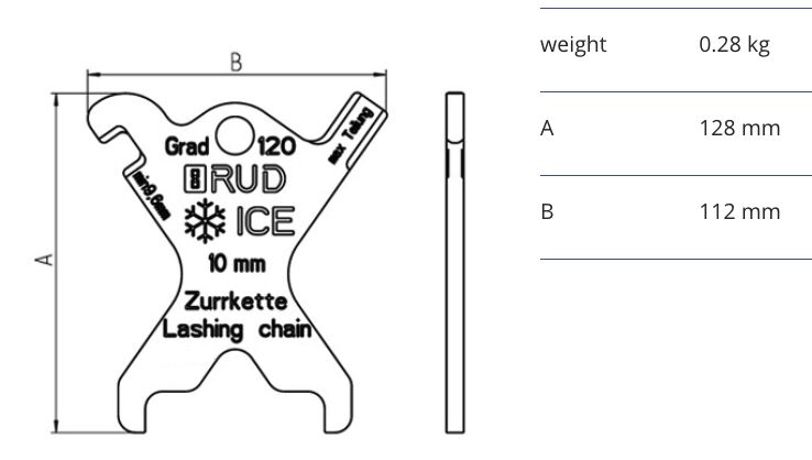 RUD ICE-Sjorketting testmeter IVSK-KPL-13