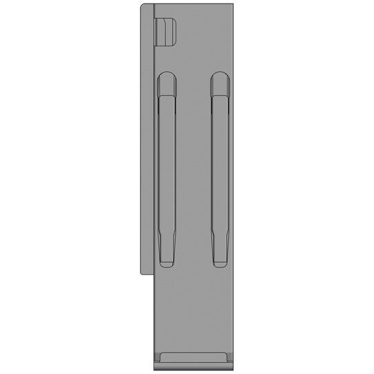 Kinnegrip montant arrière K20 - 400 mm - gauche - microZINQ® 5