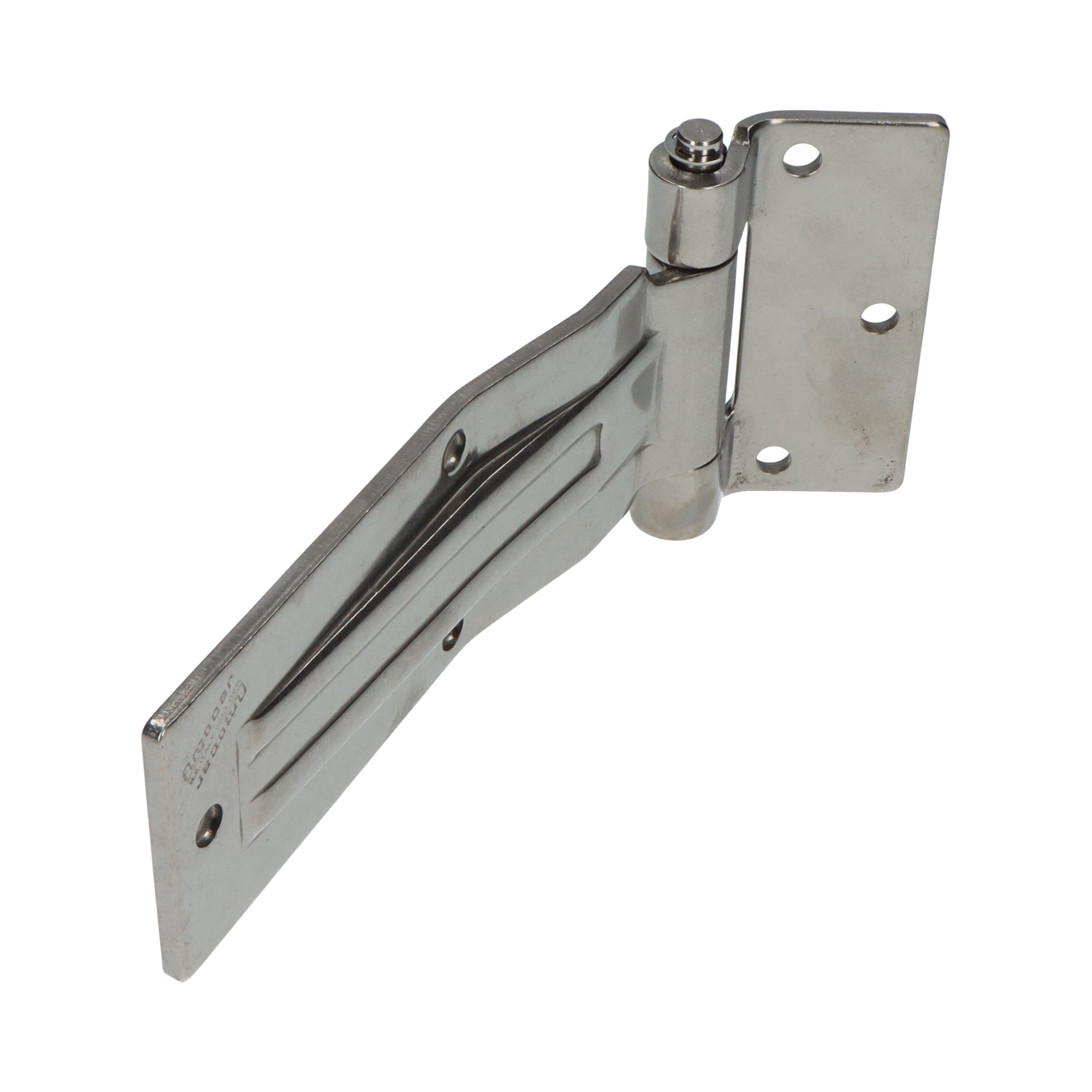 Pommier side door hinge with offset 185 mm - removable pin with grease nipple