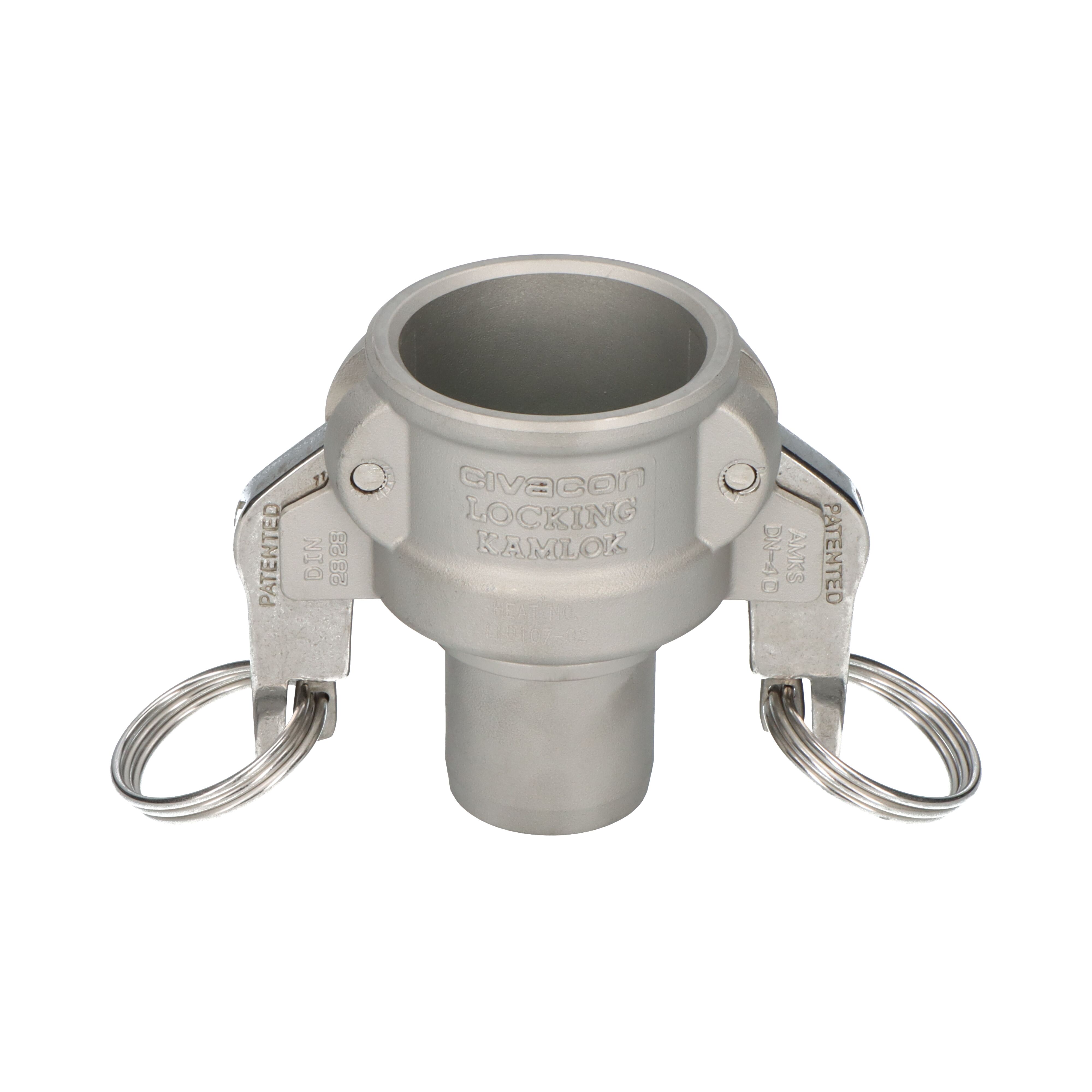 OPW koppeling Autolok coupler C 1,1/2" gladde slangtule met borgrand