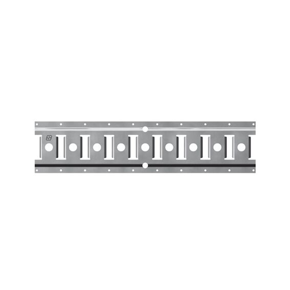 Rhiwa Quality rail d'ancrage - fente-trou-fente Ø 20 mm - 3000 mm - galvanisé