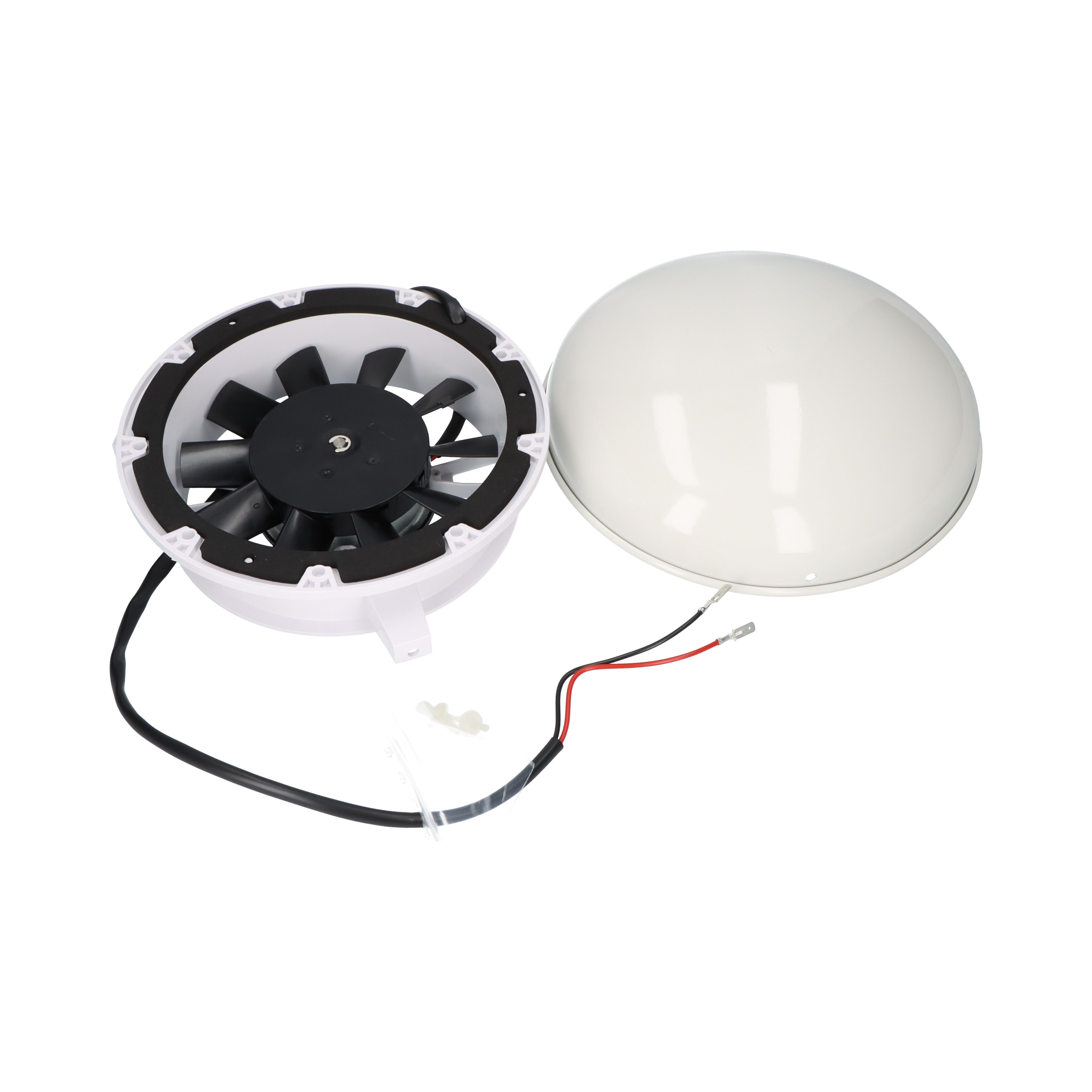 Rhiwa Quality roof fan electric - 12V - round - white