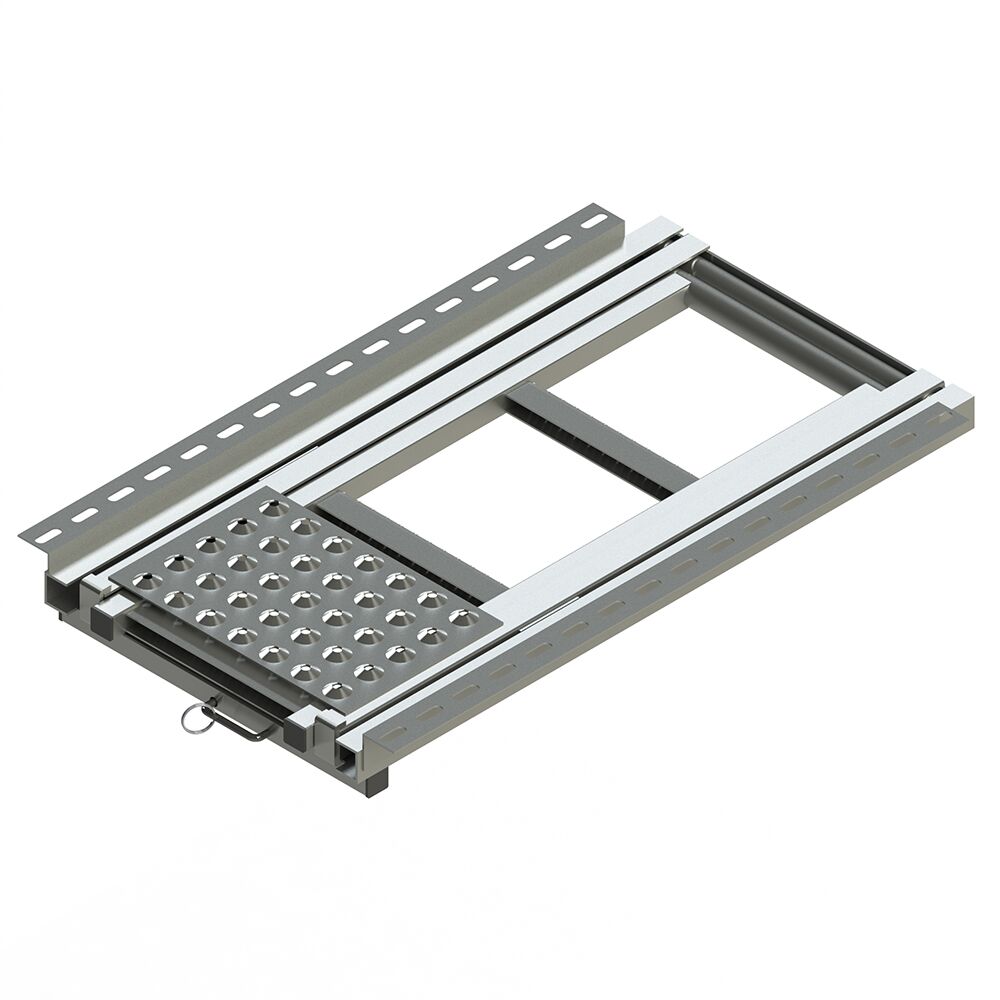 Pommier pull out ladder - 3 steps - 789 x 476 mm (LxW) - with platform