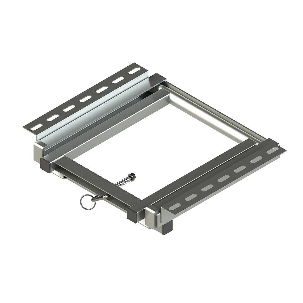 Pommier pull out ladder - 1 step - 350 x 430 mm (LxW) - zinc-plated