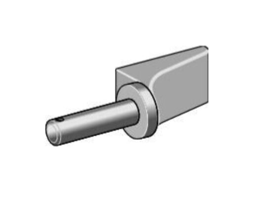Pommier lasduim - pen 55 mm lang en Ø 14 mm - gesmeed staal