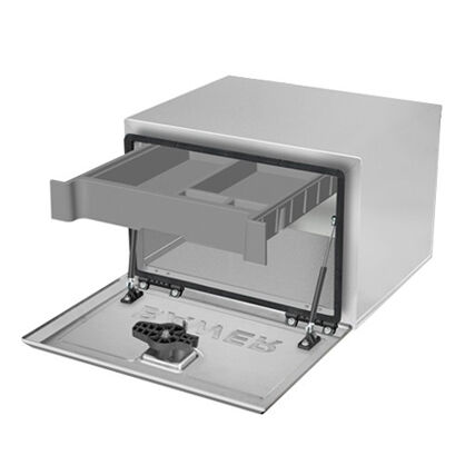 Bawer coffre à outils Evolution Premium - 500 x 350 x 400 mm (LxHxP) - acier inoxydable