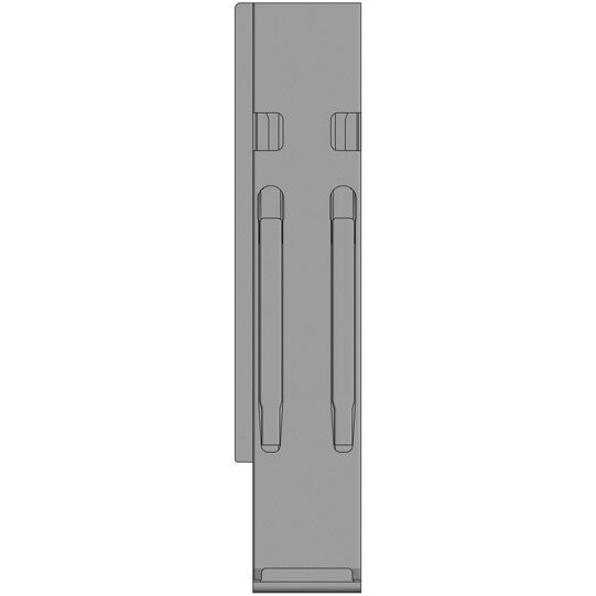 Kinnegrip k20 montant arrière - 500 mm - gauche - avec fermeture - microZINQ® 5
