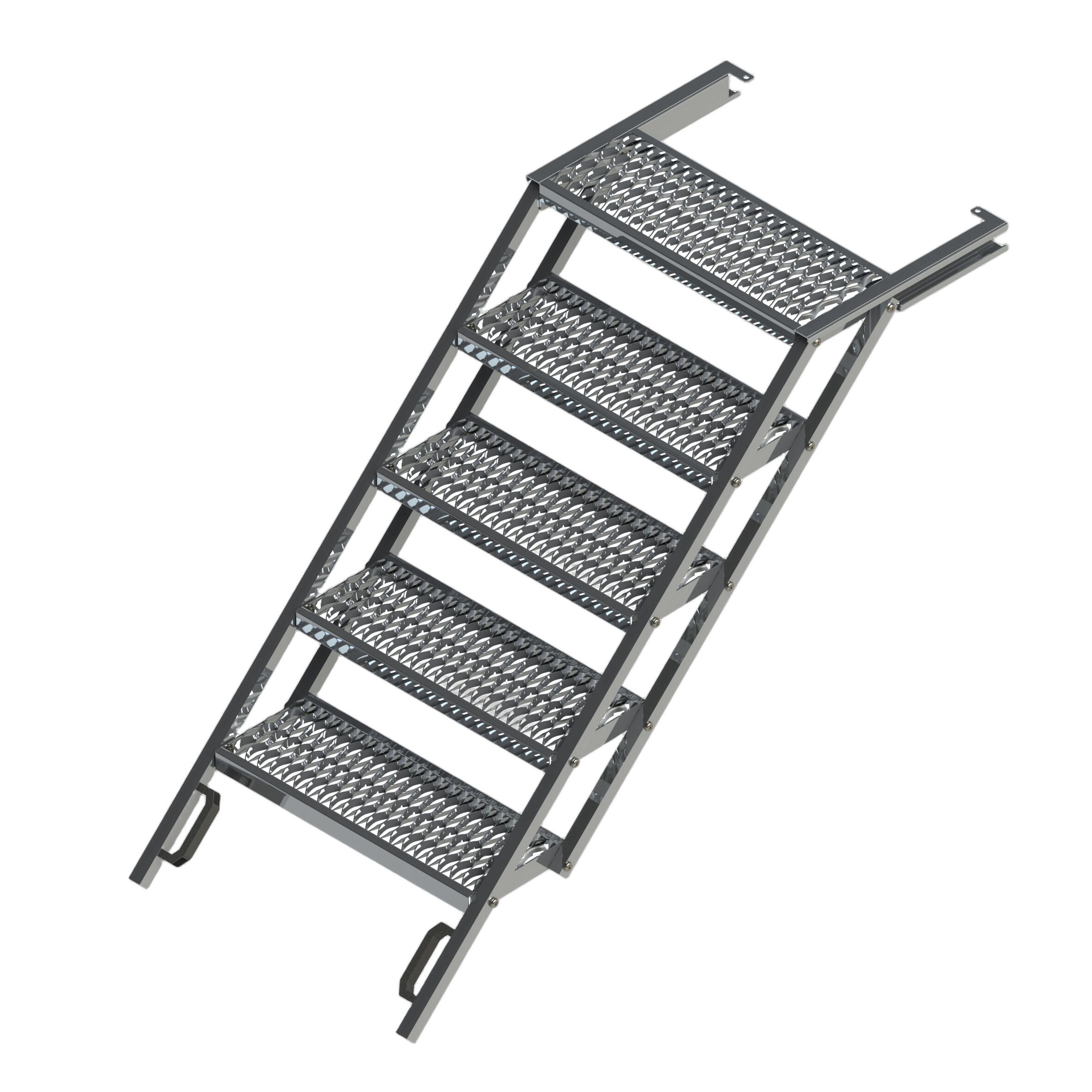 PWP escalier escamotable - 5 marches - 1892 x 705 mm (Lxl) - aluminium