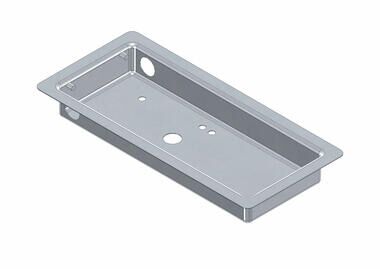 Pommier recessed bowl - for Push and Hi-push  Ø 22 mm lock - stainless steel