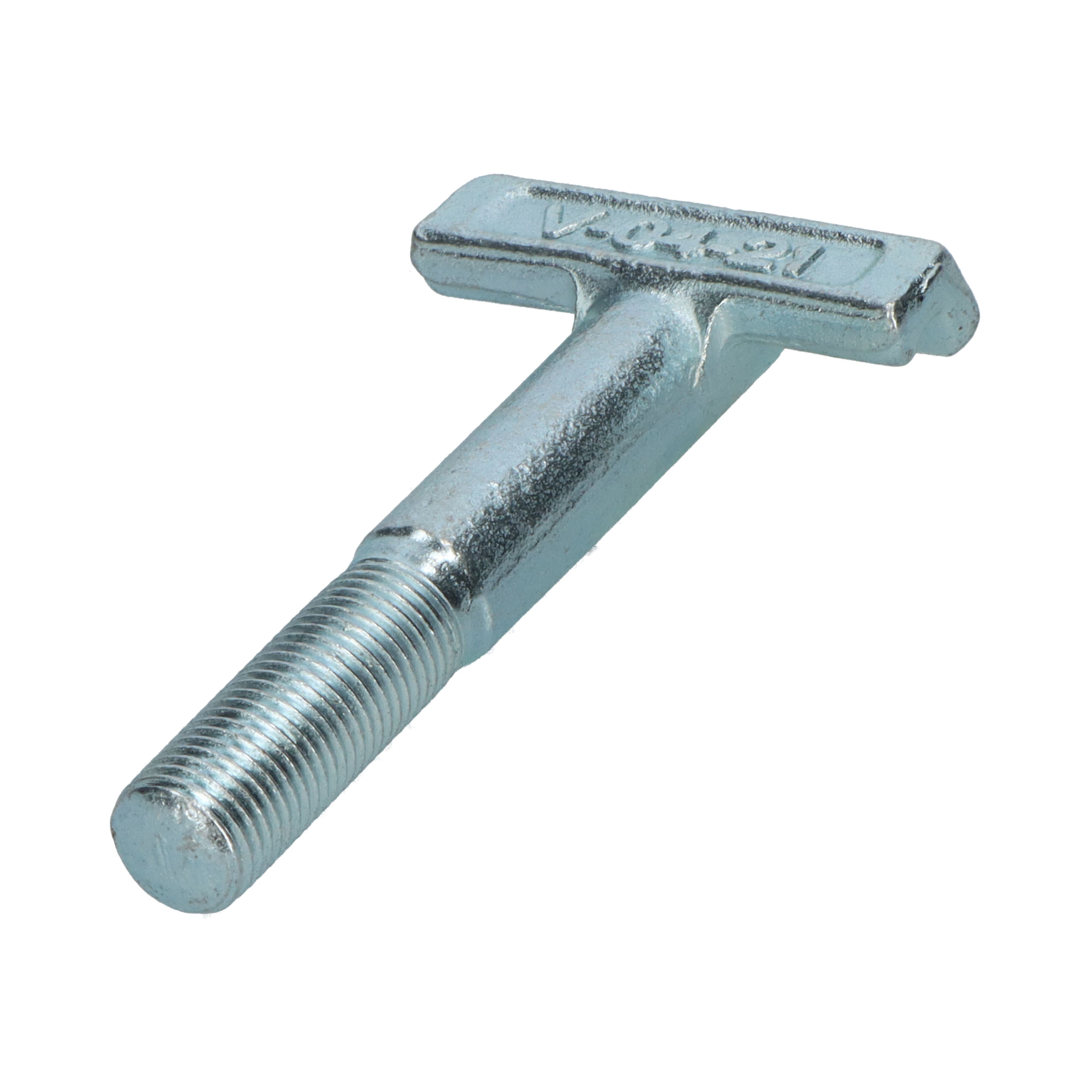 Rhiwa Quality T-hook 95 mm - for recessed lock side board - zinc-plated