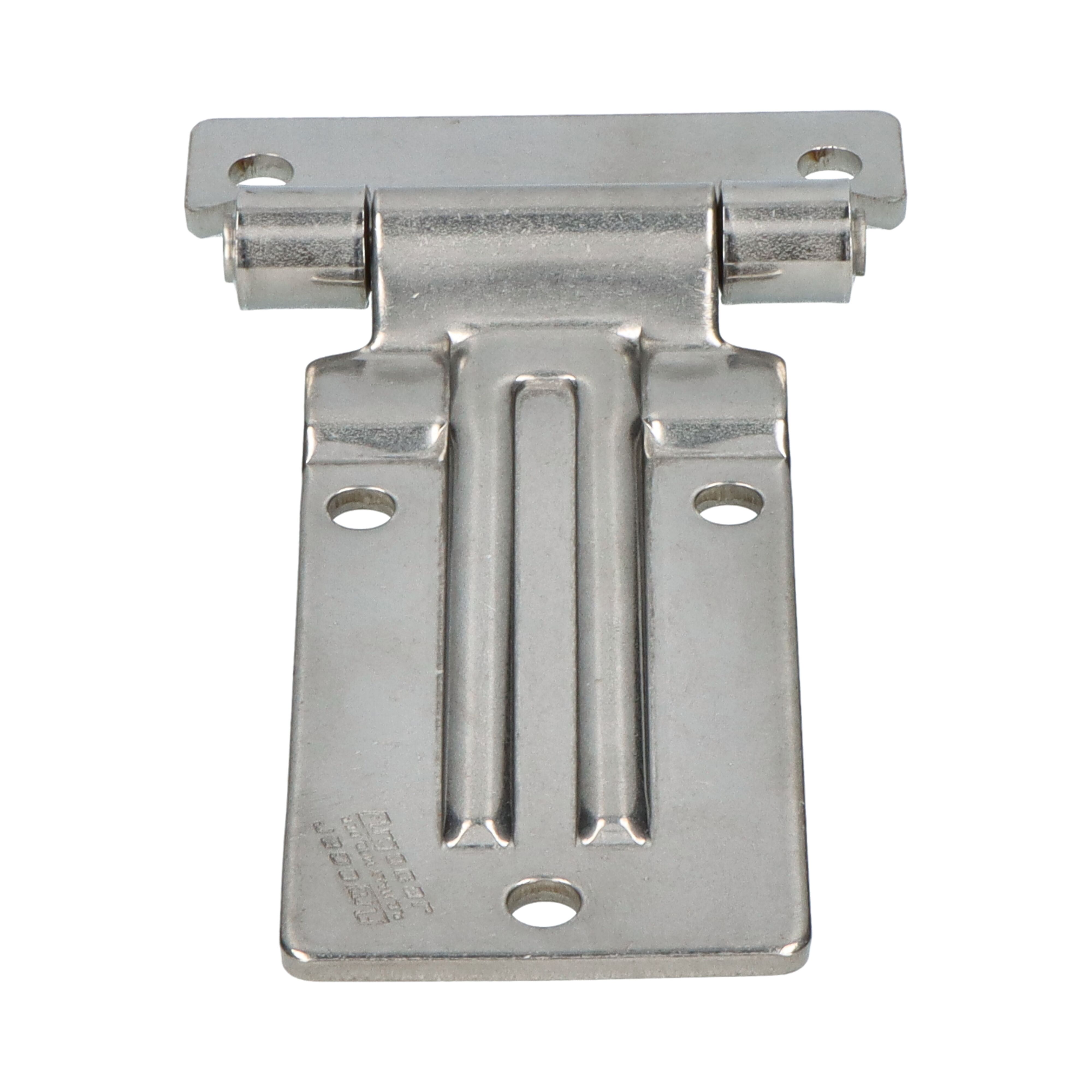 Pommier side door hinge with offset 133 mm - stainless steel