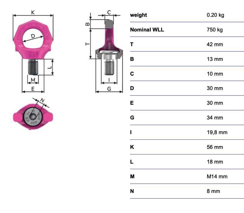 RUD starpoint VRS - 0,75t - M14