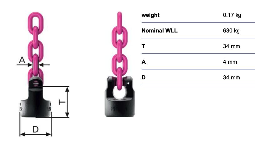 RUD powerpoint WPPH-VIP4 - 0,63t - soudable