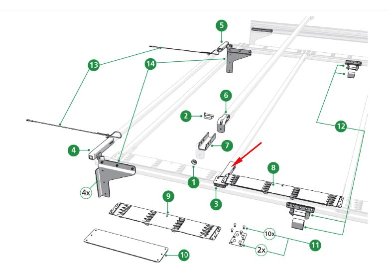 Edscha chariot - pour Edscha VP Lite et CS Small