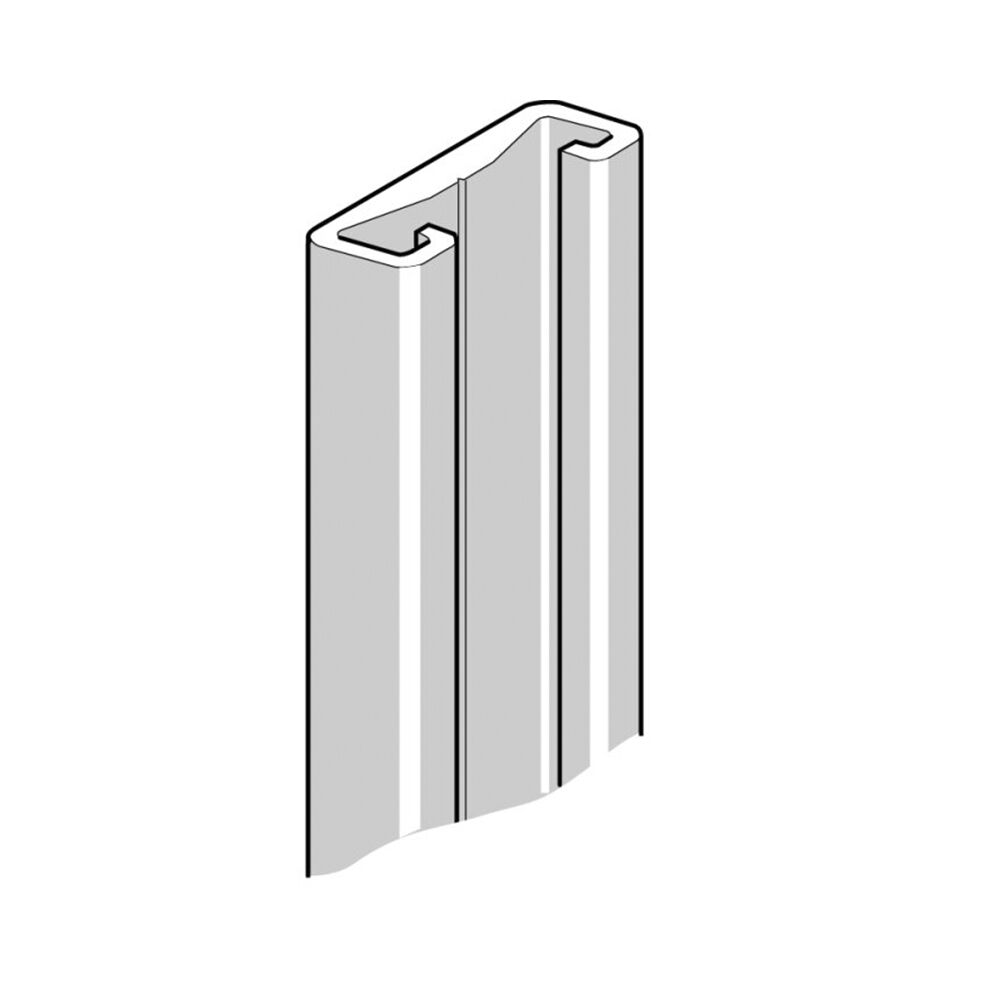 Pommier rail - for shelf systeem - 5000 mm - anodised aluminum
