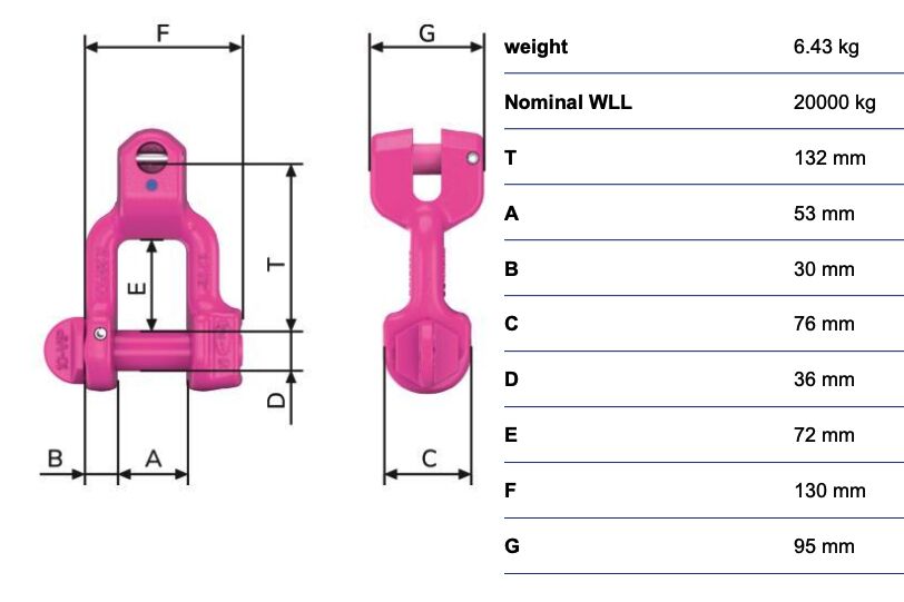 RUD VIP-Fork head shackle VV-GSCH-22