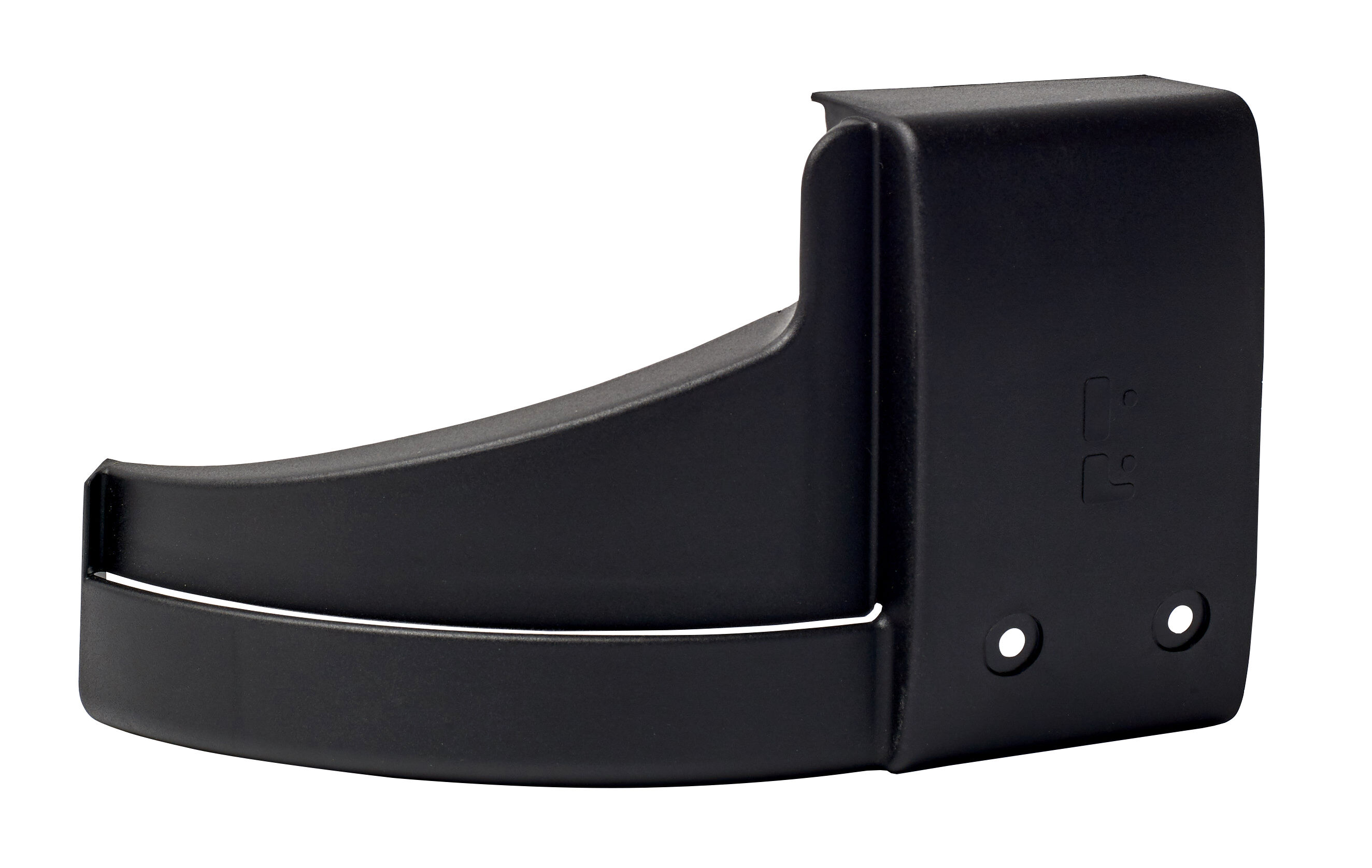 Pommier end cap - for corner piece 1341802 - upper right/down left - black plastic