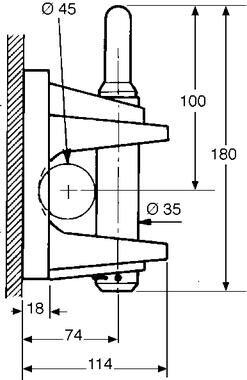 Pommier embrayage de remorquage 110 kN - 4 trous ø 21 mm