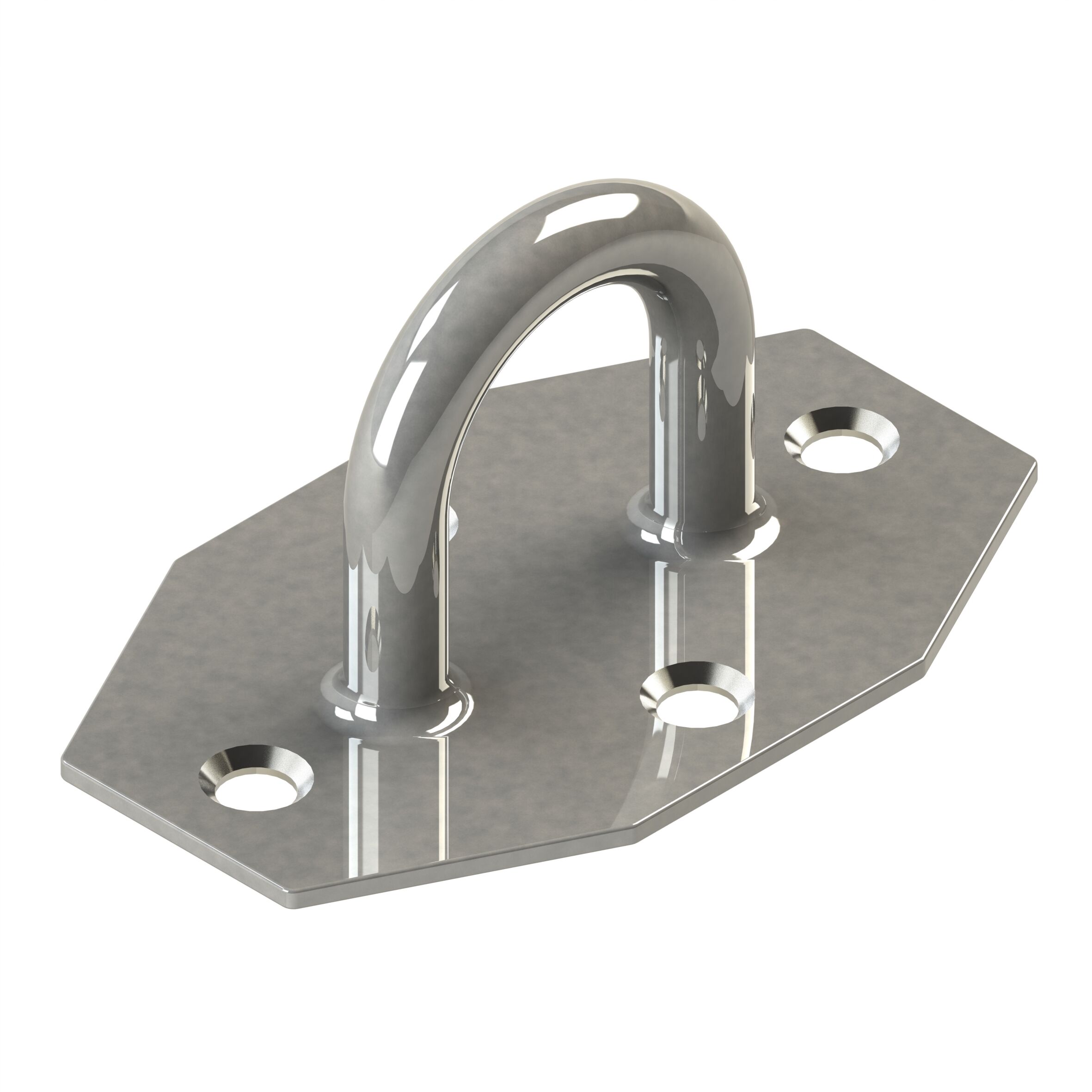 Rhiwa Quality oeillet demi-rond - hauthor intérieur 25 mm - galvanisé
