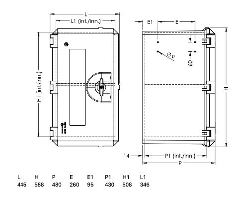 Rhiwa Quality gereedschapskist Rimbox 102 verticaal - 445 x 588 x 480 mm (BxHxD) - kunststof