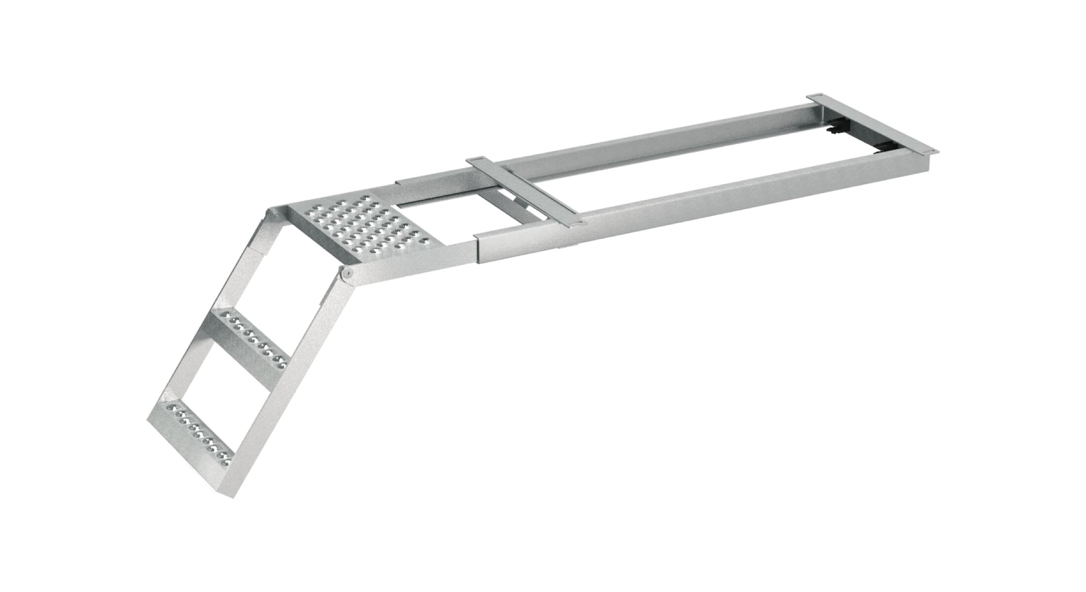 Takler pull out ladder - 2 steps - 1220 x 500 mm (LxW) - with platform