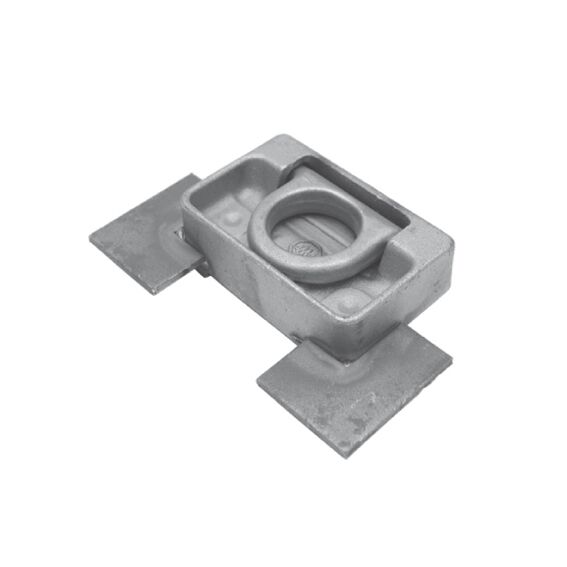 PWP sjorkom 2,5 ton - voor vloerdikte 30 mm - blank staal