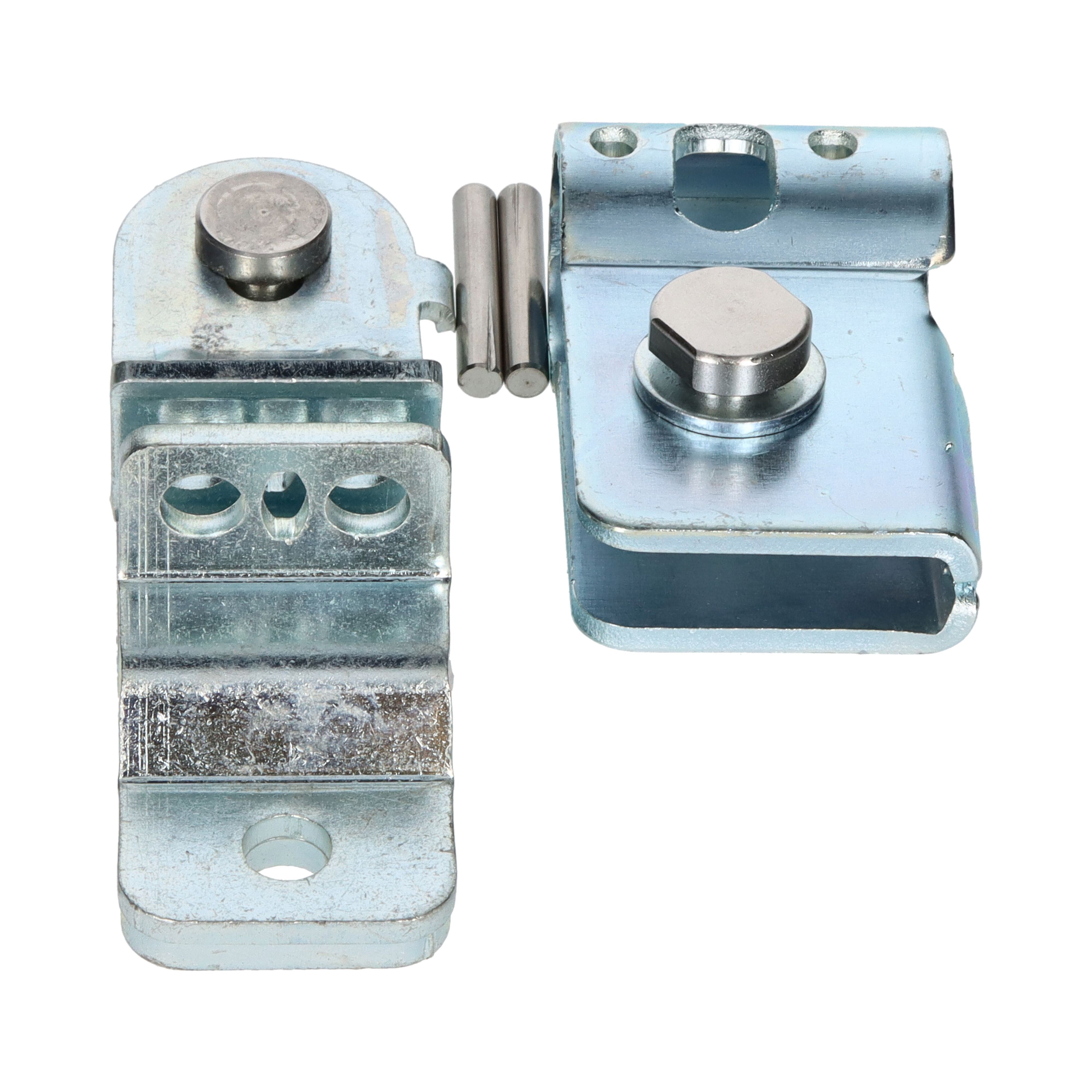 Pommier handgreephouder set - voor sluiting Ø 27 mm - verzinkt