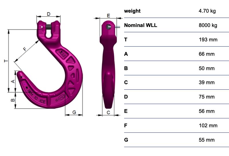 RUD ICE-Foundry hook IWH-13
