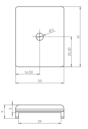 Pommier mounting plate for shelves