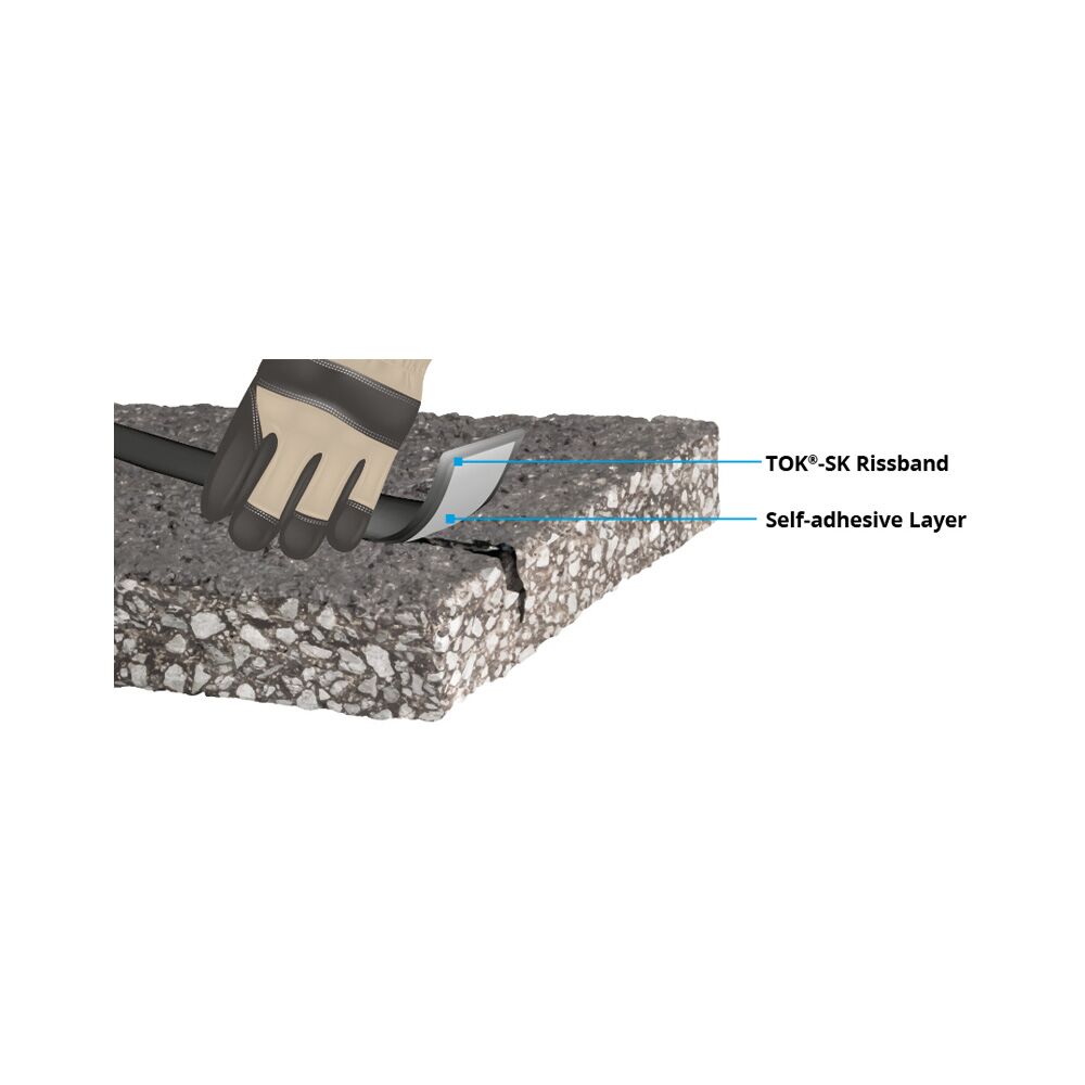 Denso bande bitumineuse TOK®-SK bande de réparation 40x4 mm x 69 m