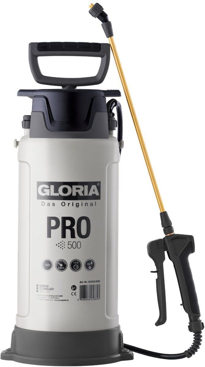 Gloria Pro 500 - pressure sprayer - oil resistant - 5 liters