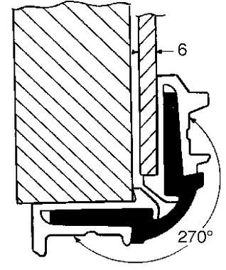 Pommier alurub hinge 29/2500 mm - 270°