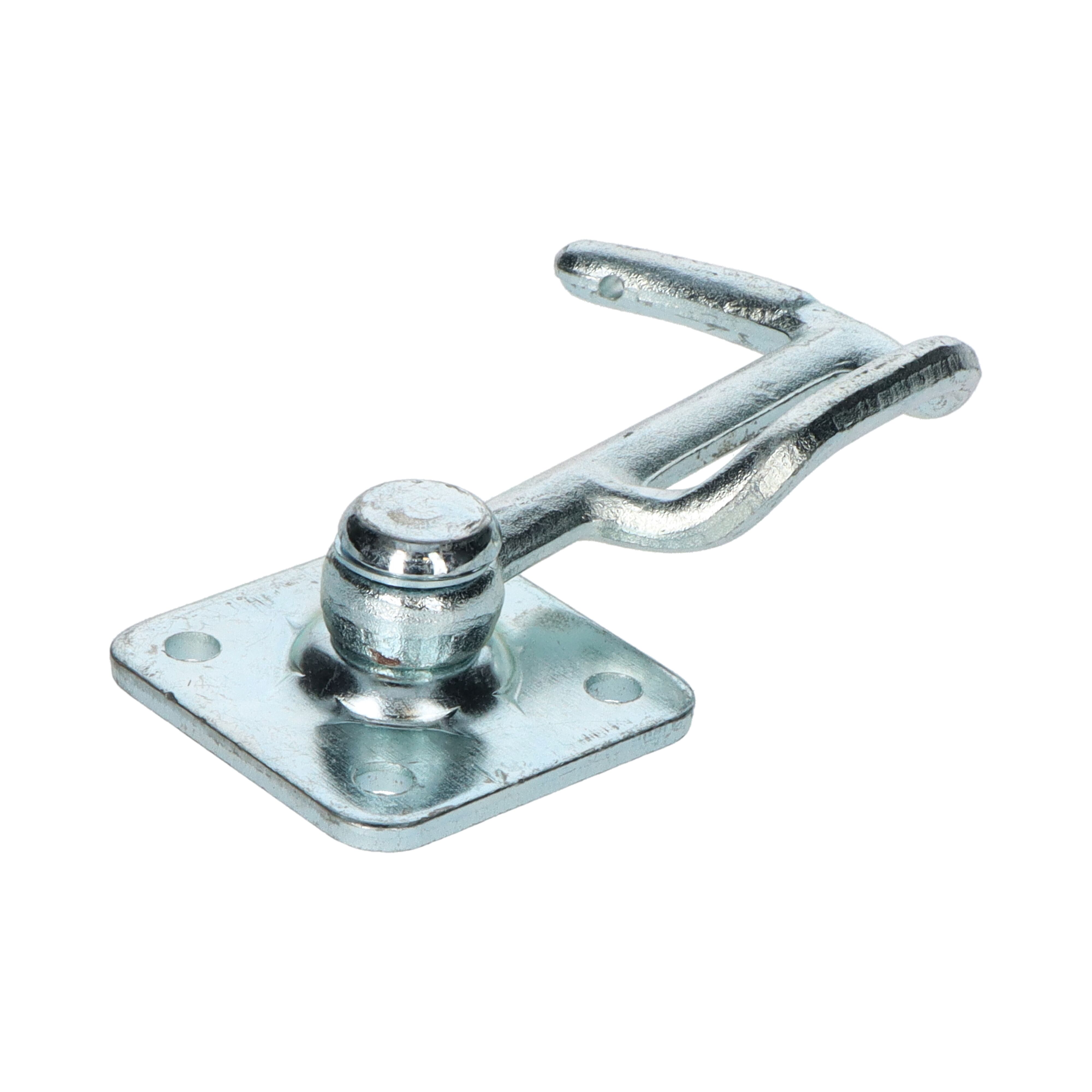 Rhiwa Quality hook no. 1 - left - with bracket - zinc-plated