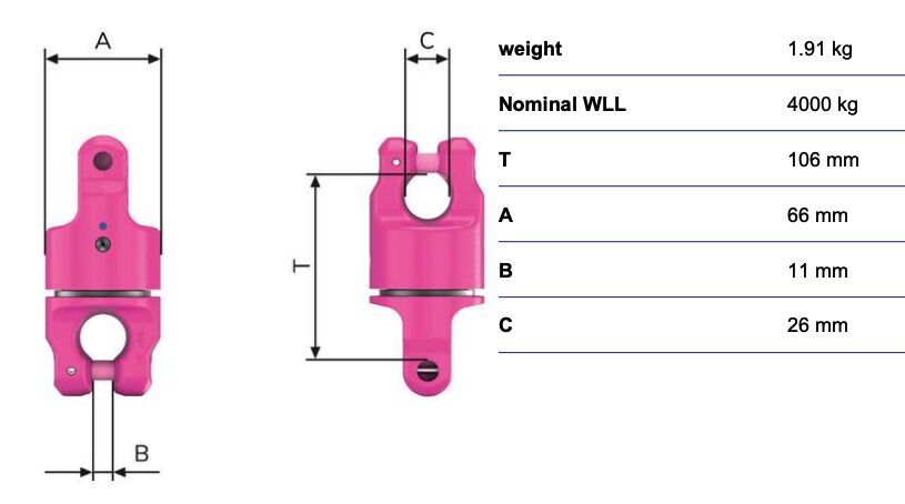 RUD VIP-Universal swivel UW-PP-10