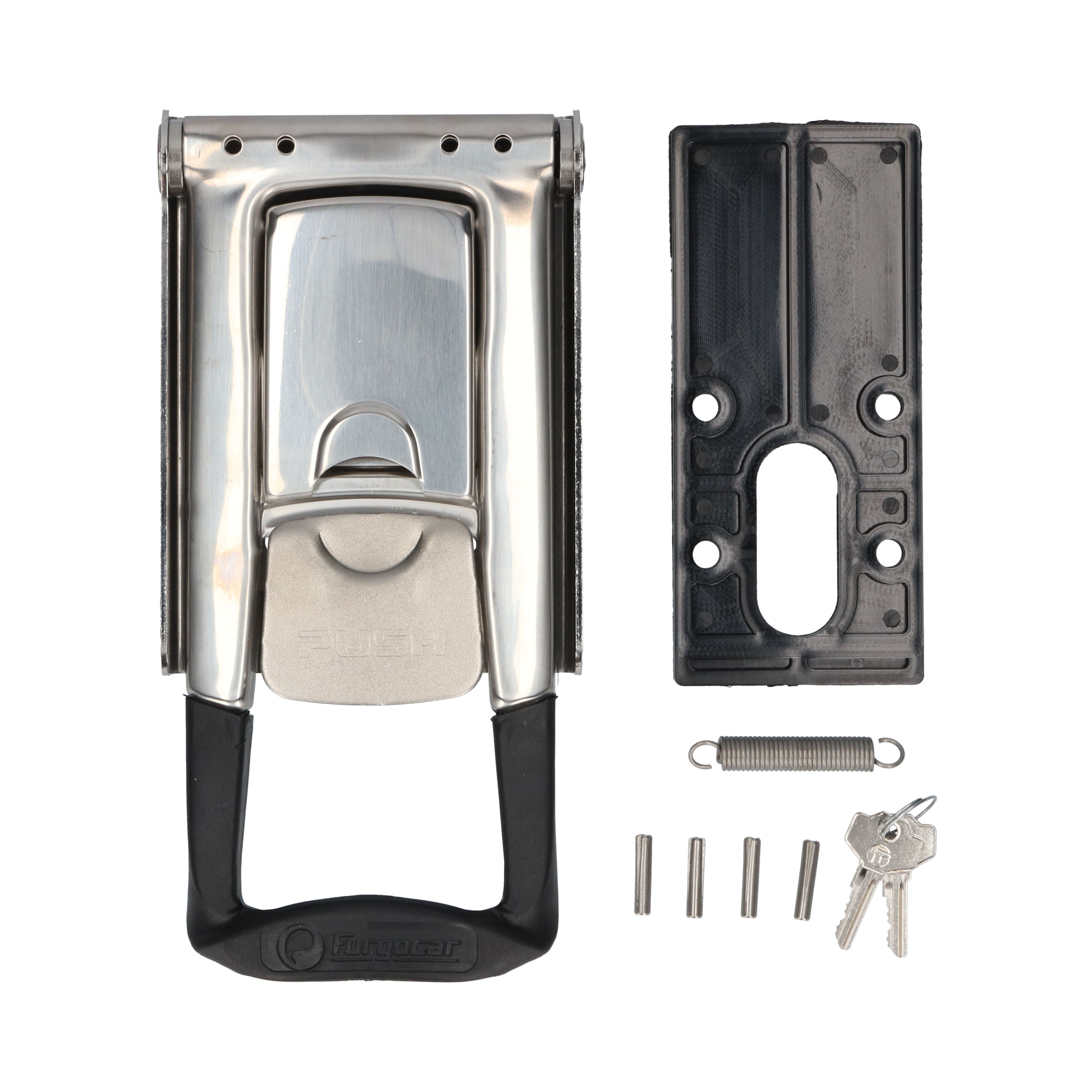 Pommier poignée Torseo push - pour fermeture Ø 16 mm - Acier inoxydable