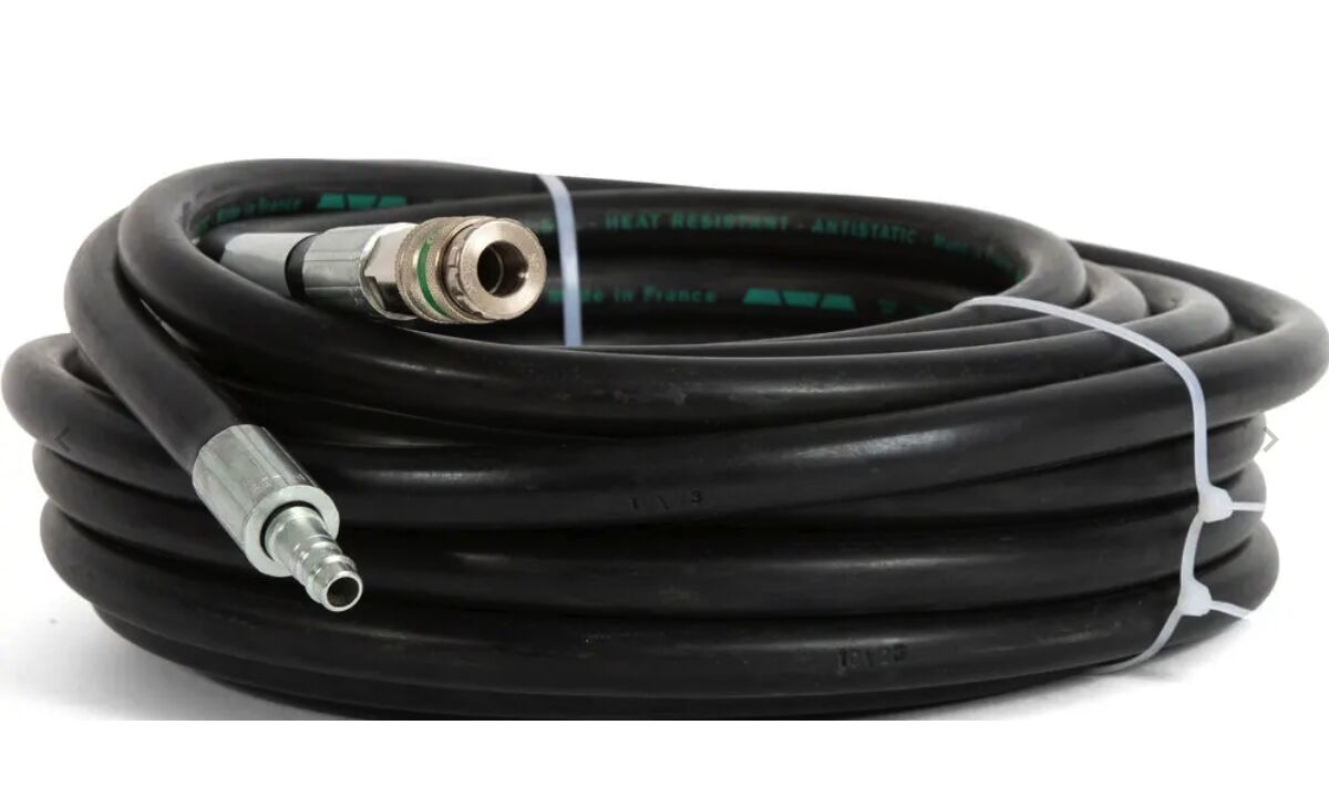 Sundström SR 359 - perslucht slang - 20 meter - zwart - EPDM